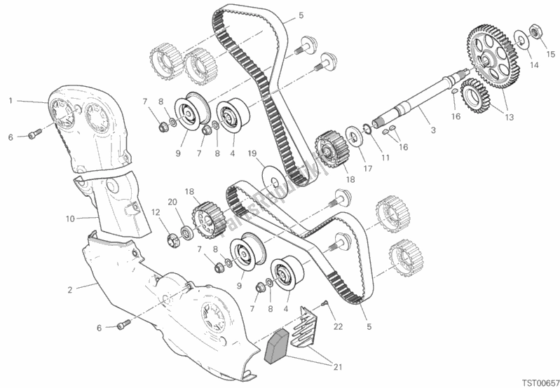 Todas las partes para Sistema De Cronometraje de Ducati Multistrada 950 S Touring 2020